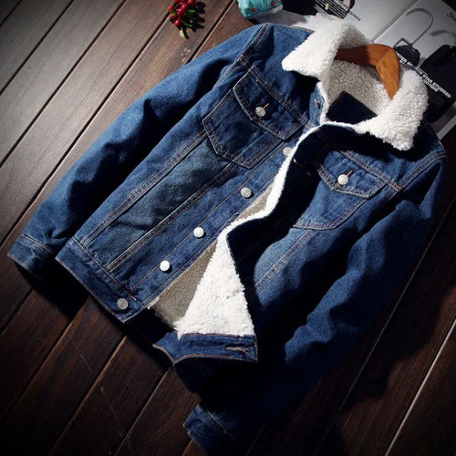 Bomber Jacket Denim con Pelliccia Uomo Invernale - NEXO